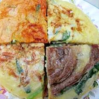 ４種類の味を楽しむ☆「韓国家庭料理／ニラチヂミ」